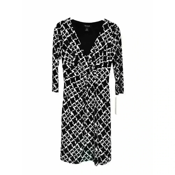 White House Black Market Dresses & Skirts - White House Black Market Houndstooth Knit Dress | Women's Size 00 - 3/4 Sleeve